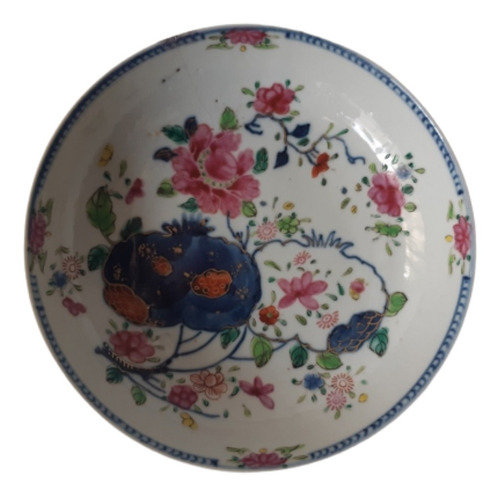 Platito Hondo De Porcelana Japonesa  Pintado A Mano