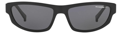 Arnette Gafas De Sol Unisex Con Montura Negra Brillante, Len