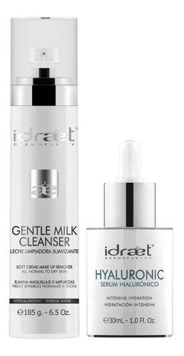 Idraet Leche De Limpieza 190g + Serum Acido Hialuronico 30ml