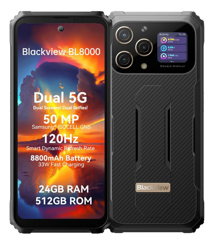 Celular Blackview Bl8000 24gb + 512gb Dula Sim 5g Versión Global