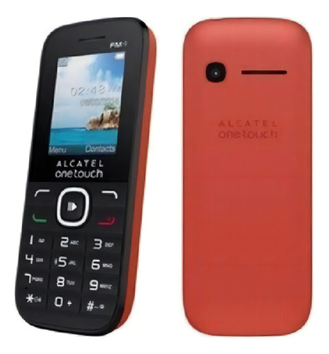 Alcatel 1050 Dual SIM 32 MB negro/rojo 32 MB RAM
