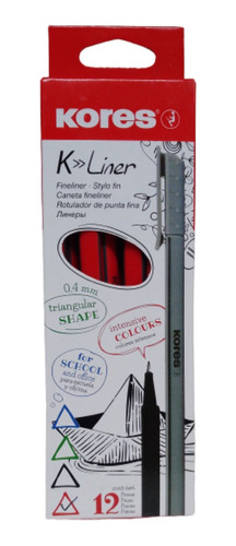 Marcador Permanente K-liner P/fina Kores