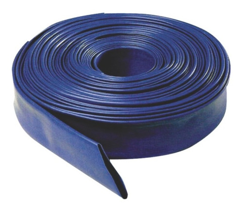 Manga De Desagote Plana Azul 1puLG. 25mm X 25 Mts Agua 