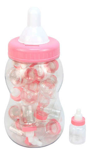 Set De Biberones Dulces 33cm Alto Con 20 Mini 9cm, Rosa Tran