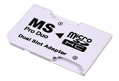 Adaptador Dual Memory Stcik Pro Duo Psp Con 2 Micro Sd 32 Gb