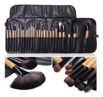 Comprar Set Profesional De 24 Brochas De Maquillaje + Estuche