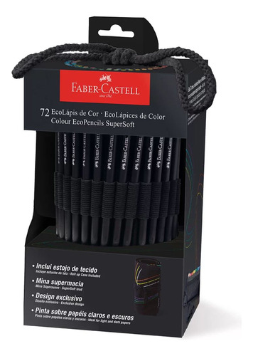 Estojo De Tecido Supersoft 72 Cores Fsc Faber-castell