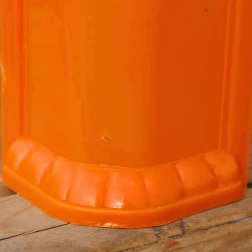 Banco De Plástico 10 Piezas Reforzado Uso Rudo Negocio Plastico Naranja