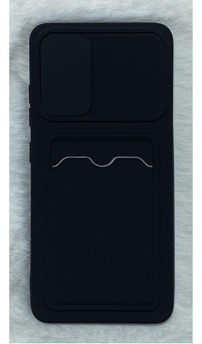 Capinha Silicone Compativel Samsung A32 4g 6.4 Porta Cartão Cor Preto