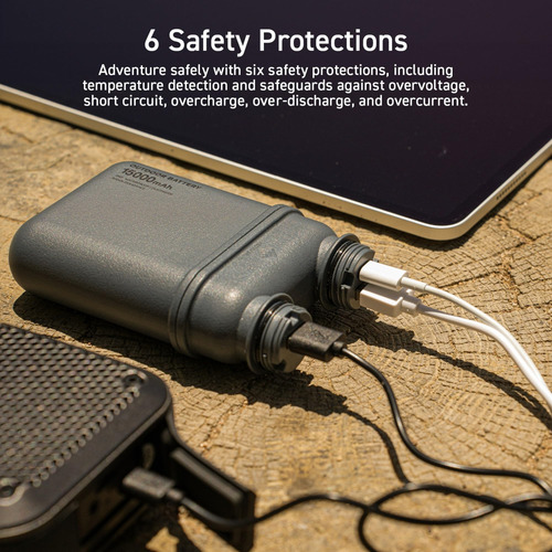 Batería Externa Elecom Nestout Rugged De 15000 Mah Con Usb-c