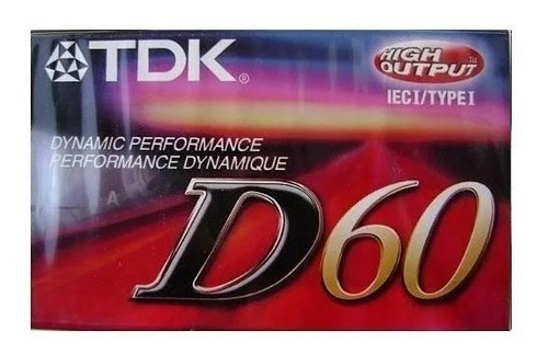 Imagen 1 de 5 de Cassette Tdk D60 60 Minutos Originales