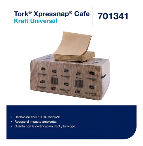 Servilleta Tork Xpressnap® Cafe Caja C/6000 Servicios 701341