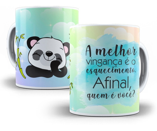 Caneca Personalizada Divertida Debochada Panda Vingança