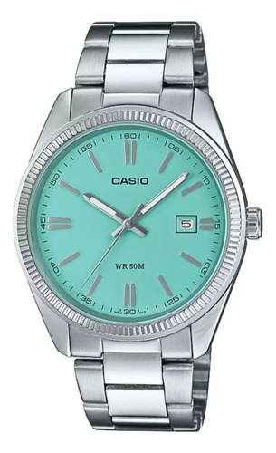 Reloj Casio Tiffany Mtp1302 Azul Turquesa 