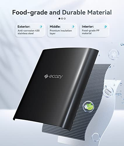 Encimera Portátil Ecozy Para Hacer Hielo, 9 Cubos Listos En