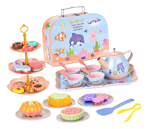 Princess Tea Time Toys, Juego De Té Para Niños, Cocina De Po