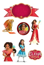 Comprar Adorno Torta Cake Topper  Personalizado Varios Personajes Rojo Elena De Avalor