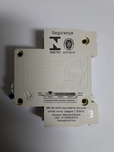 Mini Disjuntor Unipolar 40, 50 Ou 63a 3ka, Marca Ckw