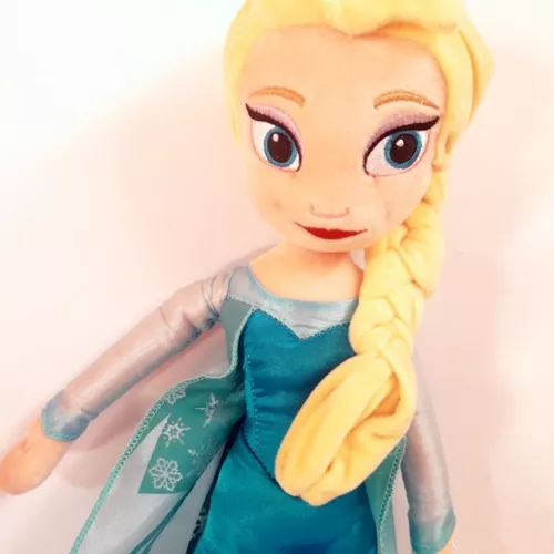 Boneca de pelucia frozen elsa 50cm long jump