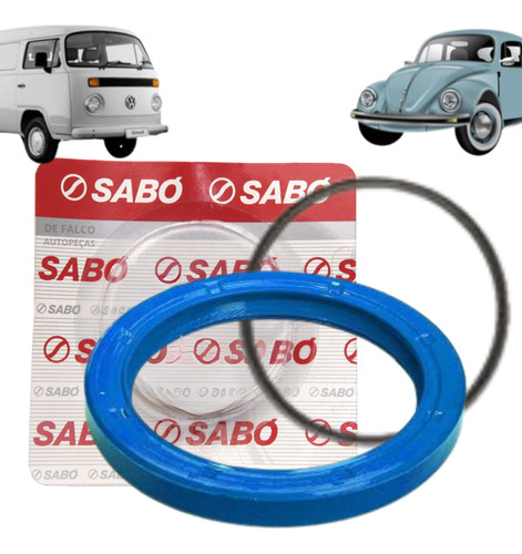 Retentor Virabrequim Azul Fusca Brasilia Kombi +anel Volante