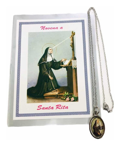 Novena A Santa Rita Con Cadena Y Medalla