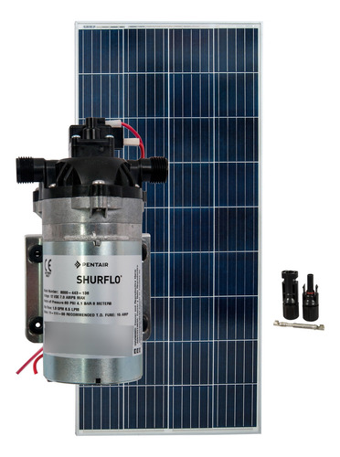 Kit Bomba Solar Shurflo 8000 443 136  + Painel Solar 160w