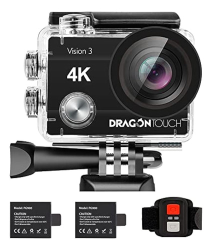 Dragon Touch Cámara De Acción 4k 16 Mp Sony Sensor