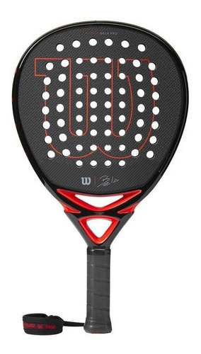 Paleta de pádel  Wilson Bela Pro 2020 - 2021 color negro/rojo