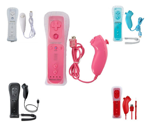 Control Remote Plus Y Nunchuk Para Wii Y Wii U 5 Colores