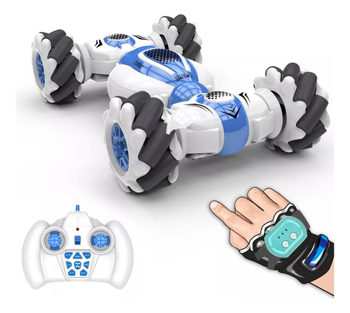 Stunt Car Rc Sensor de gestos con la mano, vehículos acrobáticos, color azul, personaje, coche de acrobacias