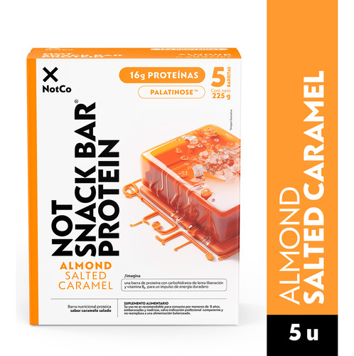 Barra De Proteína Salted Caramel Notco 5 Pzas/45 G