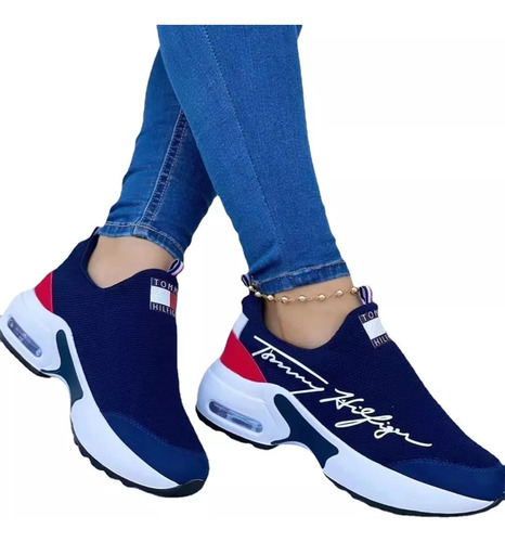 Zapatillas Casuales Con Letras De Plataforma