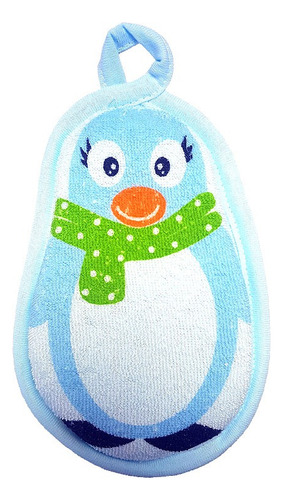 Esponja De Baño P/bebe Celeste Lisfar Celeste Patito