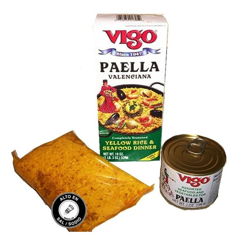 Arroz Paella Vigo Kit Completo - Kg a $60