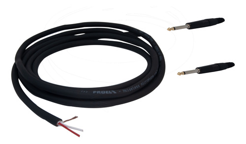 Cable Proel Plug 1/4 A Plug 1/4 Desbalanceado De 15 Metros