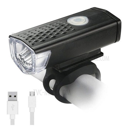 Imagen 2 de 9 de Luz Para Bicicleta Led Recargable Usb Delantera Con 3 Modos