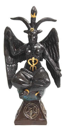 Imagen De Resina Baphomet Negro, 22 Cm