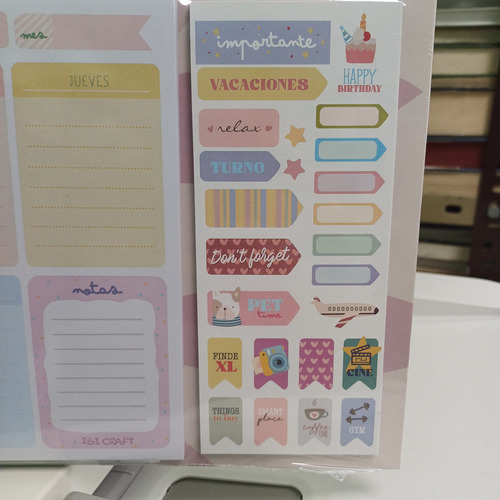 Planificador Semanal Ibi Craft + Sticker