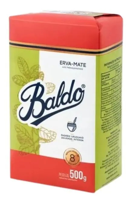 Erva-Mate Baldo Padrão Uruguaio 500g – Moagem Fina Dourada Intensa, Sabor Encorpado e Tradicional, Ideal para Chimarrão Autêntico com Aroma Fresco e Energia Natural Sustentável