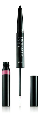 Delineador Liquido Y Lapiz Retractil Ojos Dramatic Duo Avon Color Rosado Efecto Mate