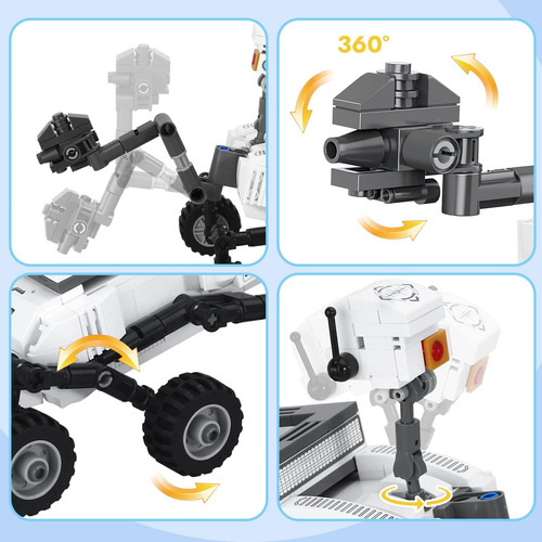 Finebely Mars Rover Space Explorer Kit De Construcción 229 P