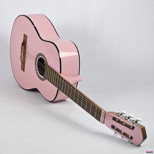 Guitarra Electro Acustica Criolla Funda Pua Colores Color Rosa claro Material del diapasón Madera Orientación de la mano Zurdo