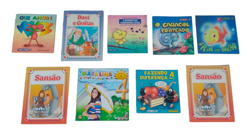 Kit 9 Mini Infantis Livros