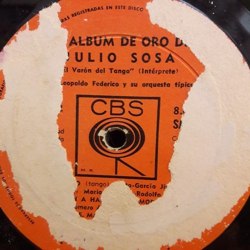 Sin Tapa Disco Julio Sosa El Album De Oro T0