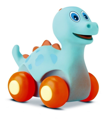 Juguete Bebé Suave Auto Dinosaurio Con Ruedas Divertoys 10cm