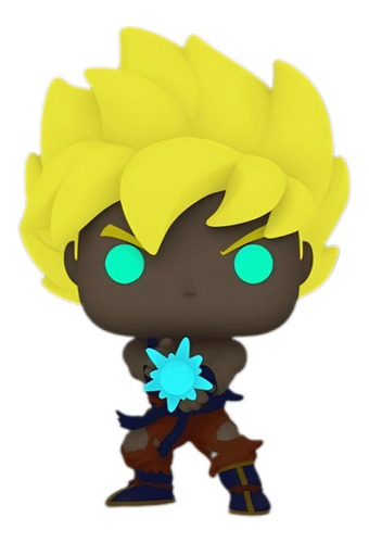 Imagen 3 de 3 de Figura de acción Super Saiyan Goku With Kamehameha/Glows in the Dark de Funko Pop! Animation