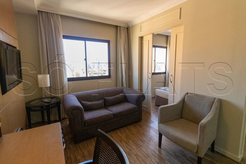 Imagem 2 de 15 de Apartamento Mobiliado No Apart-hotel The World, Para Investimento Na Vila Olímpia - Sf31615