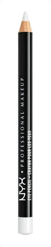 Lápiz delineador de ojos NYX Professional Makeup Slim Eye Pencil color white