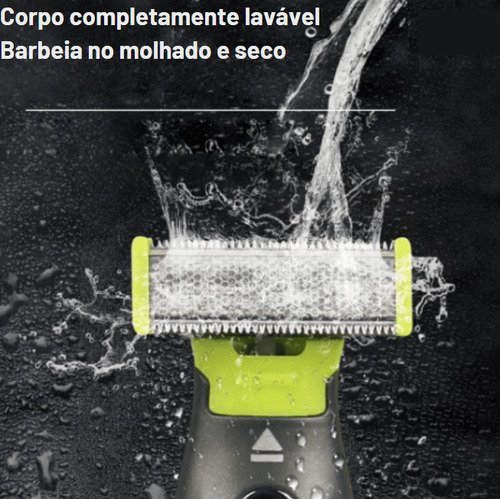Barbeador Elétrico Sem Fio Portátil Aparador De Pelos Usb