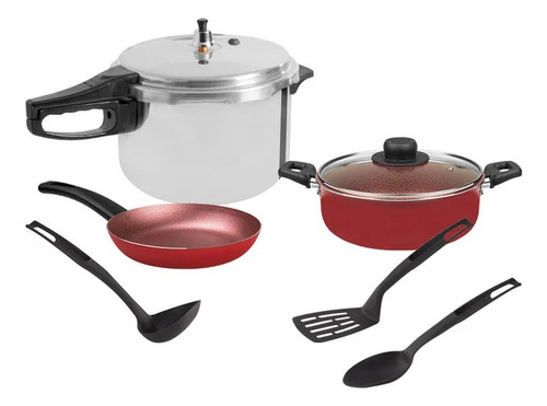 Combo Ekco Express Olla Presión Cacerola Sartén Utensilios
